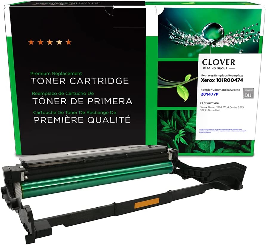 Clover imaging group Clover Remanufactured Drum Unit Replacement for Xerox 101R00474 | Black