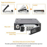 ICY DOCK Rugged Full Metal 2.5” SATA HDD &amp; SSD Mobile Rack for External 3.5" Drive Bay | ToughArmor MB991SK-B