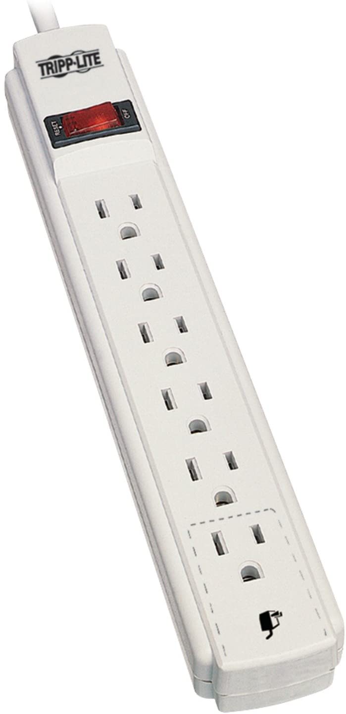 Tripp Lite 6 Outlet Home &amp; Office Power Strip, 15ft Cord with 5-15P Plug (PS615) 6 Outlet + 15ft Cord