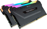 Corsair Vengeance RGB Pro 16GB (2x8GB) DDR4 3600 (PC4-28800) C18 AMD Optimized Memory – Black