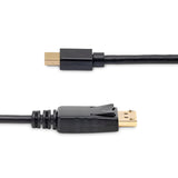 StarTech.com 6ft Mini DisplayPort to DisplayPort 1.2 Cable - 10 Pack - 4Kx2K UHD Mini DisplayPort to DisplayPort Adapter - Mini DP to DP Cable for Monitor - mDP to DP Converter Cord (MDP2DPMM610PK) 6 ft / 2 m Black 10 Pack