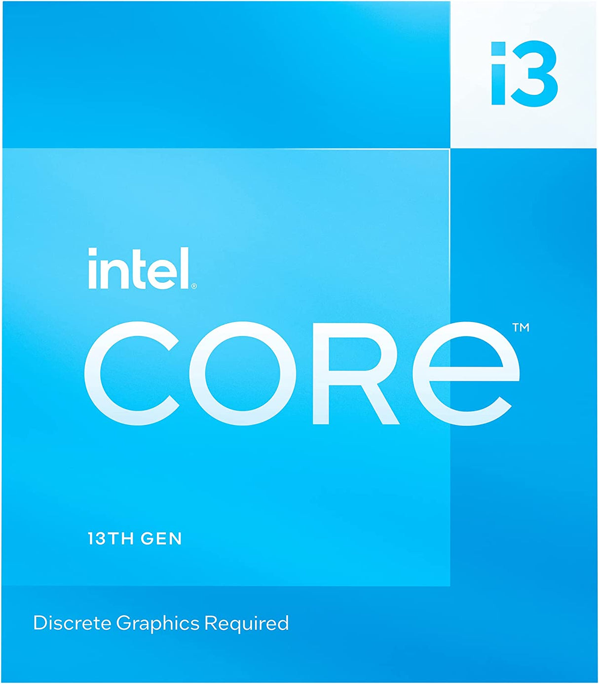 Intel Core i3-13100F Desktop Processor 4 cores (4 P-cores + 0 E-cores) 12MB Cache, up to 4.5 GHz