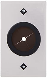 C2g/ cables to go C2G Wall Plate With 1.5" Rubber Grommet Cable Pass Through, Standard Electrical Box Mount, 40489 Brushed Aluminum Grommet Single Gang Wall Plate Brushed Aluminum
