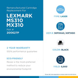 Clover imaging group Clover Remanufactured Toner Cartridge for Lexmark 50F0HA0, 50F1H00 | Black | High Yield