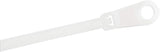 StarTech.com 8"(20cm) Cable Ties with Mounting Hole - 1/8"(4mm) Wide, 2"(52mm) Bundle Diameter, 50lb(22kg) Tensile Strength, Nylon 66 Self Locking Ties w/Screw Hole, UL Listed, 100 Pack(CBMZTS10N8) White 8 in | 50 lbs (22kg) w/ Screw Mounting Hole 100