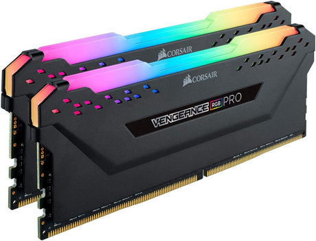 CORSAIR VENGEANCE RGB PRO 32GB (2x16GB) DDR4 3600 (PC4-28800) C18 Desktop Memory – Black