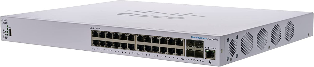 CISCO DESIGNED Business CBS350-24XT Managed Switch | 24 Port 10GE | 4x10G SFP+ Shared | Limited Lifetime Hardware Warranty (CBS350-24XT-NA) 24-port 10GE / 4 x 10G SFP+ (Shared)