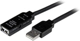 StarTech.com 5m USB 2.0 Active Extension Cable M/F - 5 meter USB A Male to USB A Female USB 2.0 Repeater / Extender Cable - Black - 15ft (USB2AAEXT5M) 16.4 ft USB 2.0 Cable