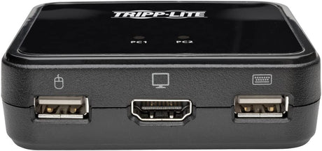 TRIPP LITE 2-Port USB HDMI Cable KVM Switch with Audio/Video, Cables &amp; USB Peripheral Sharing 1920 x 1200, 1080p 2-Port USB/HDMI