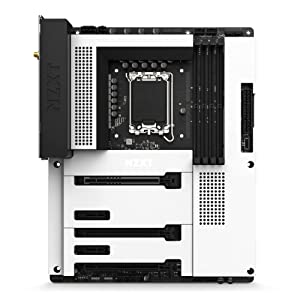 NZXT N7 Z790 Motherboard - N7-Z79XT-W1 - Intel Z790 chipset (Supports 12th &amp;13th Gen CPUs) - ATX Gaming Motherboard - Integrated I/O Shield - WiFi 6E connectivity - Bluetooth - White