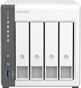 QNAP TS-433-4G-US 4 Bay NAS with Quad-core Processor, 4 GB DDR4 RAM and 2.5GbE Network (Diskless) TS-x33 4 Bay NAS