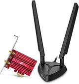 TP-Link WiFi 6E AX5400 PCIe WiFi Card (Archer TXE75E) - Tri-Band Wireless Adapter with Bluetooth 5.2, WPA3, MU-MIMO, OFDMA, Heat Sink, Low-Profile Bracket, Supports Windows 10(64bit), 11 Wi-Fi 6E | AXE5400 Tri-Band