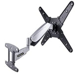 StarTech.com VESA TV Wall Mount, Adjustable Full Motion Mount for 23"-55" Displays, Slim Wall Mount TV Bracket Supports 66lb (30kg), Extendable/Tilting/Swivel Monitor Wall Mount (FHA-TV-Wall-Mount)