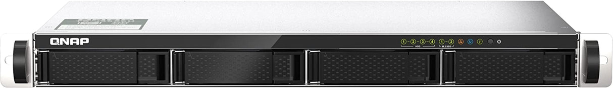 QNAP TS-435XeU-4G-US 4 Bay High-Speed Short Depth Rackmount NAS with M.2 NVMe SSD, Quad Core Marvell Octeon CPU, 4GB DDR4 Memory, Dual 2.5GbE (2.5G/1G/100M) and 10GbE Network Connectivity (Diskless)