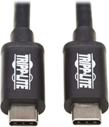 Tripp Lite Thunderbolt 3 Cable 20 Gbps Passive 5A 100W PD 4K USB C M/M 2M (MTB3-02M-5A-B)