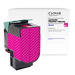 Clover imaging group Clover Remanufactured Magenta Toner Cartridge Replacement for Lexmark CS317/CS417/CS517 |