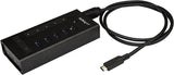 StarTech.com 7 Port USB C Hub - USB Type-C to 2x USB-C/5x USB-A - Commercial Metal USB 3.0 - SuperSpeed 5Gbps USB 3.1/3.2 Gen 1 - BC 1.2 Fast Charge - 5 x usb-a, 2 x usb-c (HB30C5A2CST) 1" x 2.4" x 6.3" Black