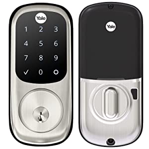 Yalesecurity Yale Security YRD226-CBA-619 Assure Connected by August Touchscreen Smart Lock, Satin Nickel