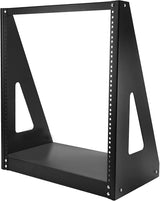 StarTech.com 12U Heavy Duty 2 Post Open Frame Network Rack - 350lbs - 19" Free Standing Desktop Rack for Computer, AV, Media, IT Equipment (2POSTRACK12) 12U 12u Rack