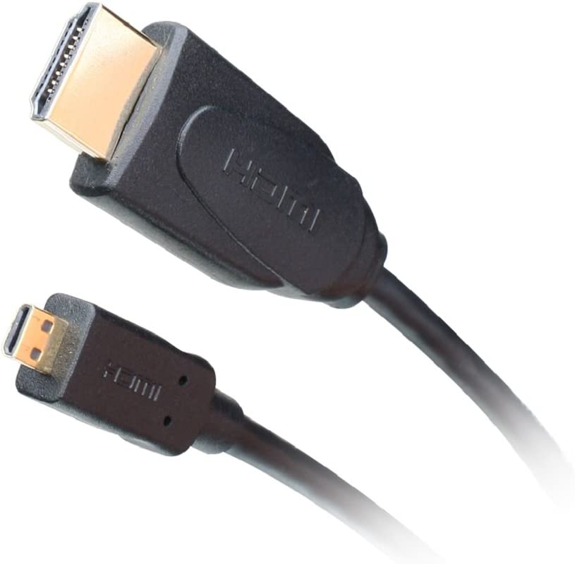 IOGEAR Micro HDMI M to HDMI M 6.5Ft Cable - Ultra HD 4Kx2K 50/60Hz - 7.1 Lossless Digital Surround Sound - Apple TV - 4K Roku - PS4 PS5 - Xbox Series X - RTX 3080 - GHDC3402