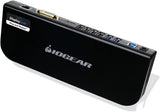 IOGEAR USB 3.0 9 in 1 Universal Docking Station - Dual Monitor with HDMI n DVI/VGA - 2 x USB 3.0 - 4 x USB 2.0 - Gigabit Ethernet - 3.5mm Audio Out - Laptop - Ultrabook -PCs - Mac - More - GUD300