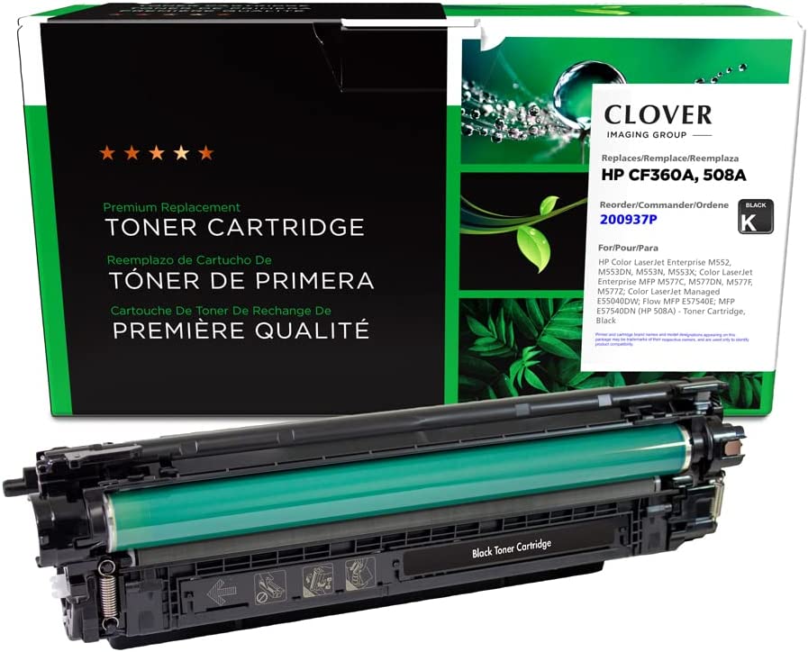 Clover imaging group Clover Remanufactured Toner Cartridge Replacement for HP CF360A (HP 508A) | Black