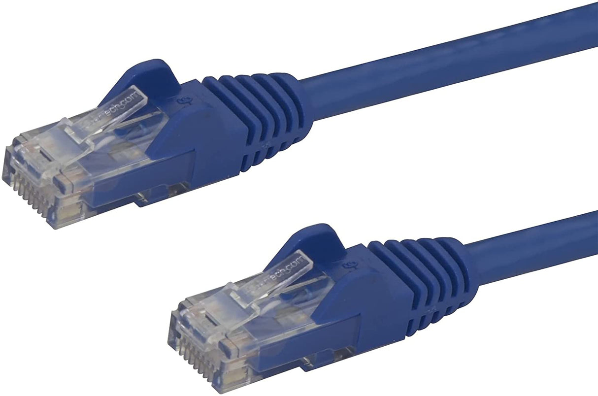 StarTech 6In Blue Cat6 Patch Cable with Snagless Rj45 Connectors, Short Etherne N6patch6inbl Blue 0.5 ft 1 Pack