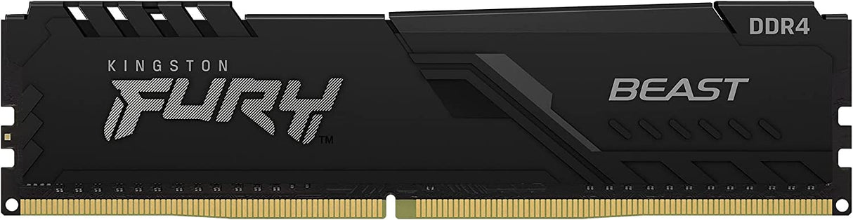 Kingston FURY Beast 128GB (4x32GB) 3200MHz DDR4 CL16 Desktop Memory Kit of 4 KF432C16BBK4/128, Black Black 128GB (4x32GB) 3200MHz Ram Only