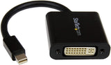 StarTech.com Mini DisplayPort to DVI Adapter - Mini DP to DVI-D Converter - 1080p Video - mDP or Thunderbolt 1/2 Mac/PC to DVI Monitor - Compact mDP 1.2 to DVI Single-Link Adapter Dongle (MDP2DVI3)