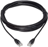 Tripp Lite Cat6a 10G Ethernet Cable, Snagless Molded Slim UTP Network Patch Cable (RJ45 M/M), Black, 15 ft. (N261-S15-BK) Black 15-ft.