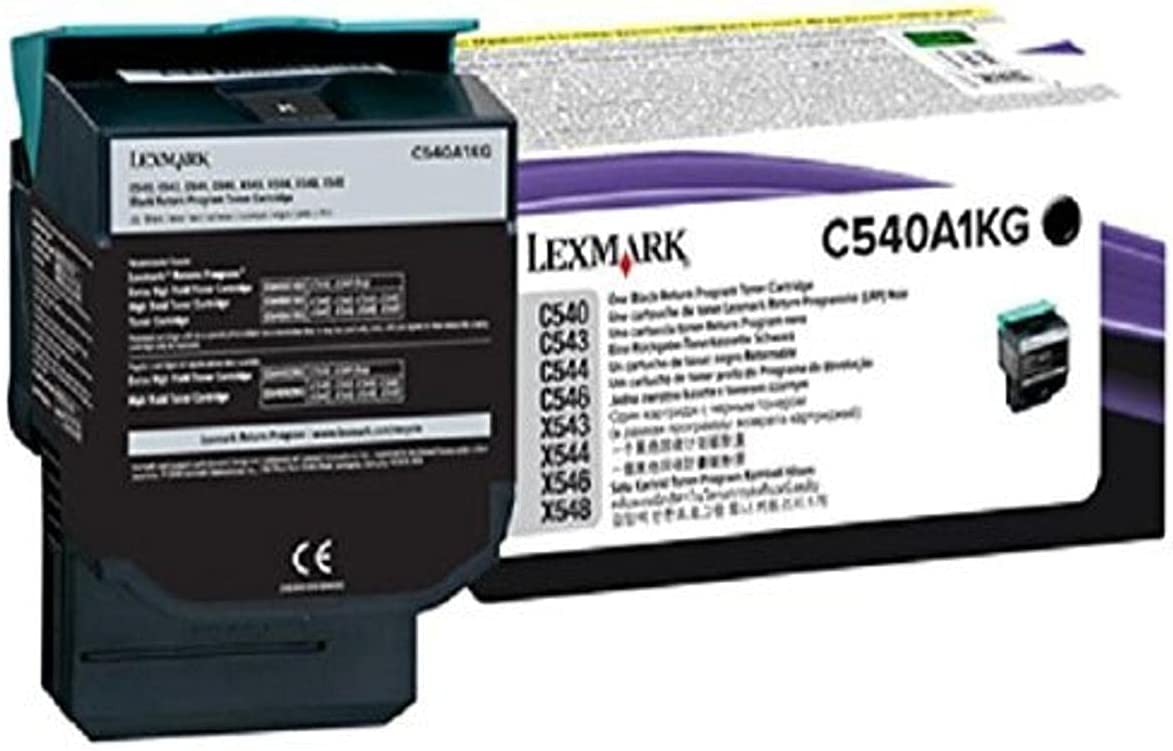 Lexmark C540A1KG C54X/X543/X544 Return Program Black Toner Cartridge