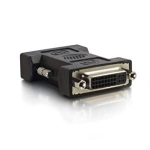 C2g/ cables to go C2G 18404 DVI-I Female to DVI-D Male Adapter, Black