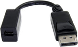 StarTech.com 6in (15cm) DisplayPort to Mini DisplayPort Cable - 4K x 2K UHD Video - DisplayPort Male to Mini DisplayPort Female Adapter Cable - DP to mDP 1.2 Monitor Extension Cable (DP2MDPMF6IN)