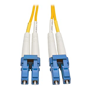 Tripp Lite 6M Duplex Singlemode SSF 9/125 Fiber Patch Cable (LC/LC) 20' (N370-06M) , Yellow