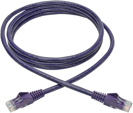 Tripp Lite Cat6 Gigabit Ethernet Snagless Molded Patch Cable UTP Purple RJ45 M/M 6' (N201-006-PU) 6-ft. Purple
