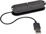 Tripp Lite 4-Port USB 2.0 Hi-Speed Ultra-Mini Hub with power adapter - hub - 4 ports - desktop