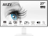 MSI Pro MP273W, 27", 1920 x 1080 (FHD), IPS, 75Hz, TUV Certified Eyesight Protection, 5ms, HDMI, 1 (v1.2a), Tilt 27" MP273W 27" (FHD) IPS TUV Certified 5ms