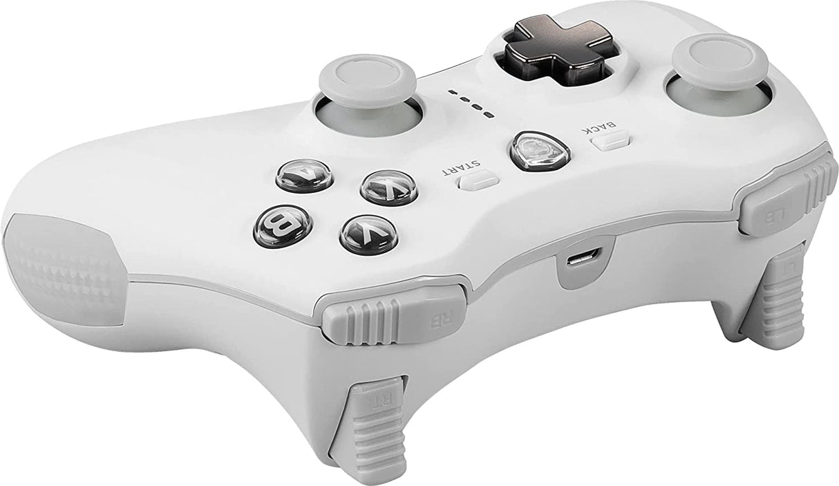 MSI Force GC30V2 White Wireless Gaming Controller, Dual Vibration Motors, Dual Connection Modes, Interchangable D-Pads, Compatible with PC &amp; Android Force GC30 V2 WHITE