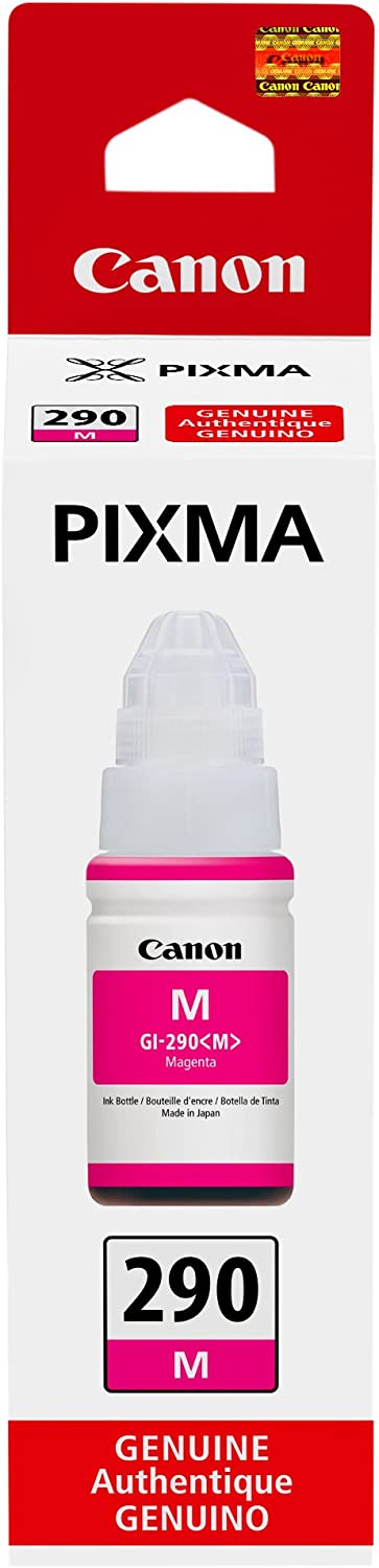 CanonInk 1597C001 Canon PIXMA GI-290 Magenta Ink Bottle, Compatible to PIXMA G4200, PIXMA G3200, PIXMA G2200, PIXMA G1200 and G4210 Printers, 1 Size