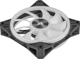Corsair QL Series, Ql120 RGB, 120mm RGB LED Fan, Triple Pack with Lighting Node Core Black QL120 Triple PWM Triple Fan