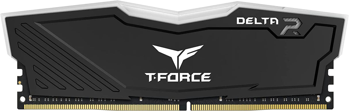TEAMGROUP T-Force Delta RGB DDR4 32GB (2x16GB) 3200MHz (PC4-25600) CL16 Desktop Memory Module Ram TF3D432G3200HC16FDC01 - Black 32GB(2x16GB) DDR4 3200MHz 16-20-20-40 Black
