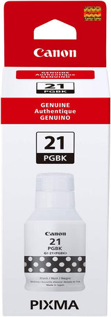 Canon GI-21 Pigment Black Ink Bottle, Compatible to G3260, G2260 and G1220 Supertank Printers (one Size) GI-21 Black Ink Bottle