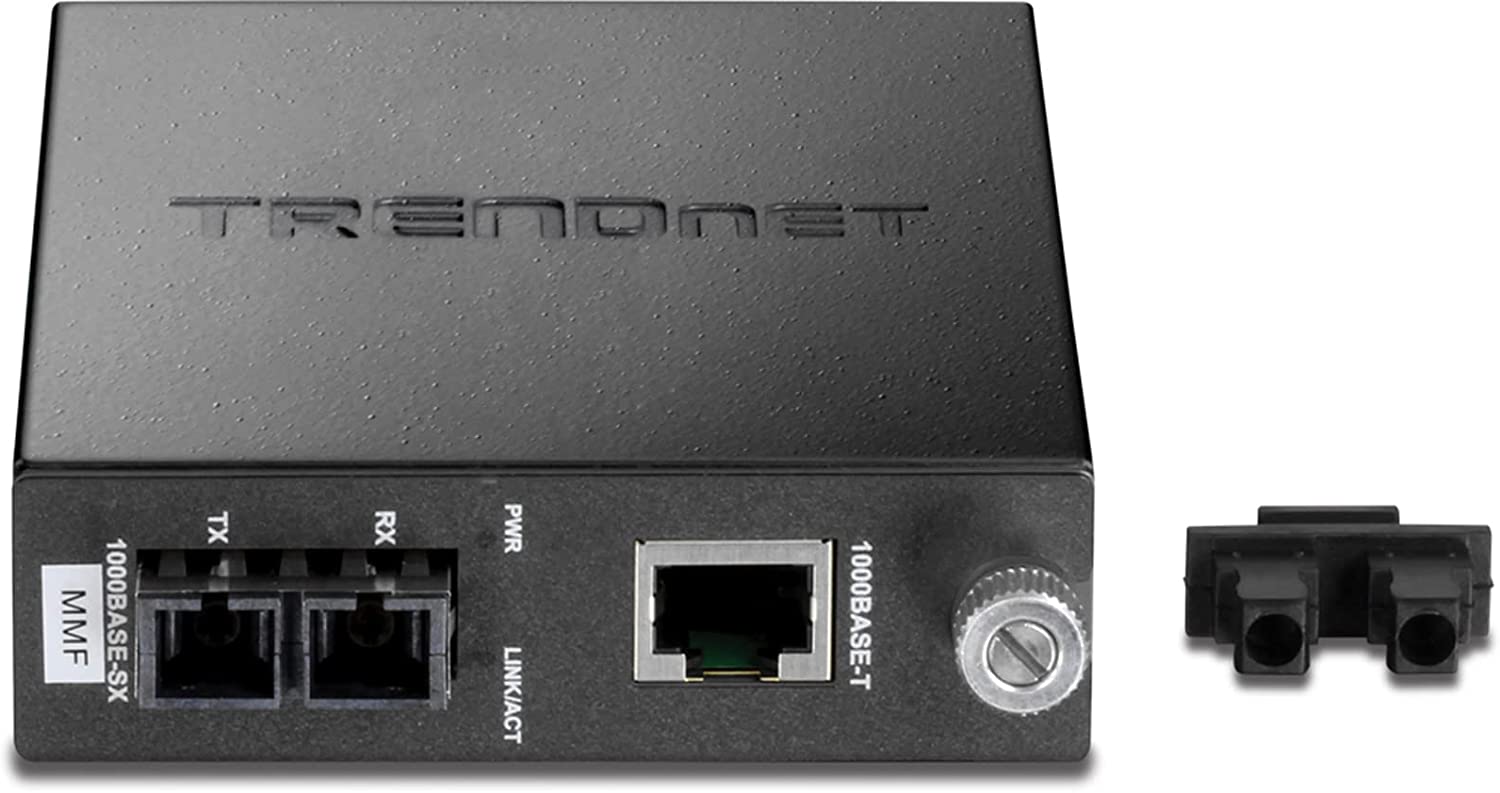 TRENDnet Intelligent 1000Base-T to 1000Base-SX Multi-Mode SC Fiber