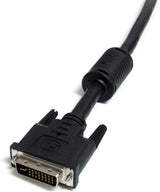 StarTech.com Dual Link DVI-I Cable - 10 ft - Digital and Analog - Male to Male Cable - Computer Monitor Cable - DVI Cord - DVI to DVI Cable (DVIIDMM10) Black 10 ft / 3m