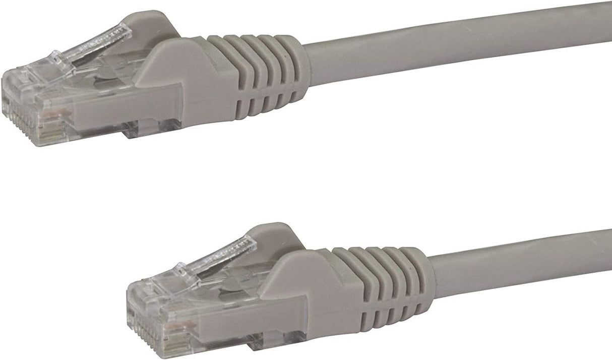 StarTech.com 100ft CAT6 Ethernet Cable - Gray CAT 6 Gigabit Ethernet Wire -650MHz 100W PoE++ RJ45 UTP Category 6 Network/Patch Cord Snagless Fluke Tested UL/TIA Certified (N6PATCH100GR) Gray 100 ft / 30 m 1 Pack