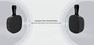 VisionTek SoundCube Wireless Bluetooth Speaker – (Black) with IPX7 Waterproof Rating, Bluetooth 5.0, 6+ Hour Playtime, Built-in Mic, TWS Support, Compatible with Phone/Tablet/TV/Laptop (901313)