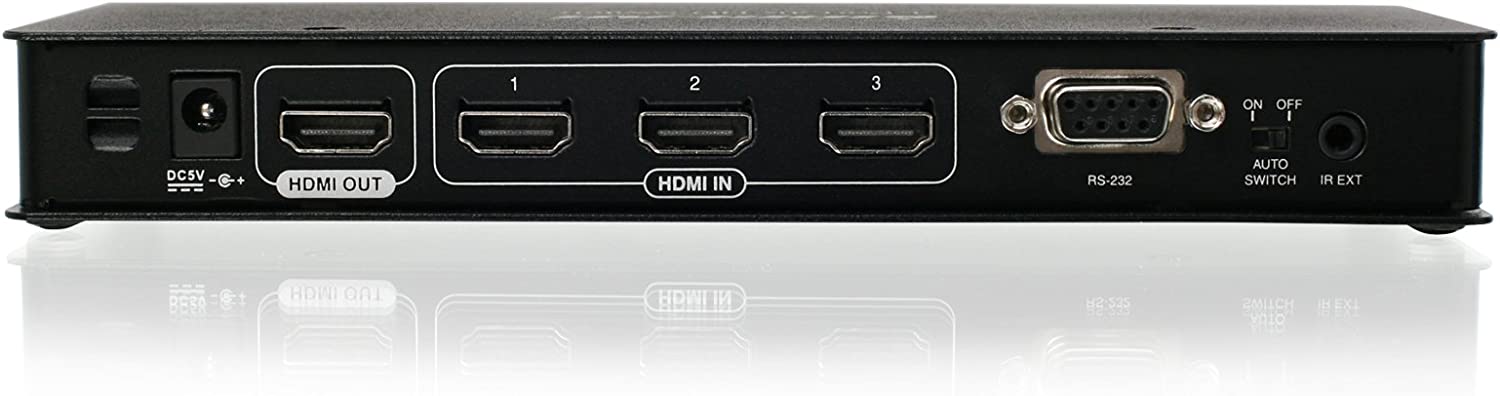 IOGEAR HDMI 4 Port Switch - 4K @ 60Hz - 4 In x 1 Out - True HD and