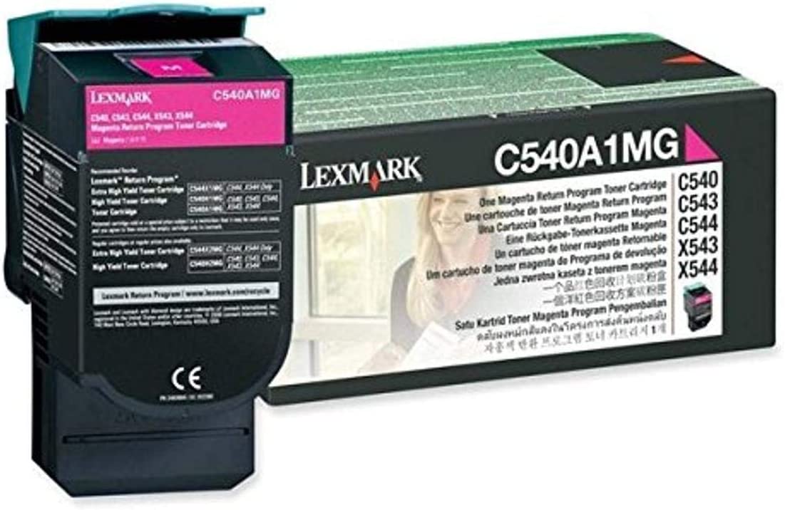 Lexmark C540A1MG C540 C543 C544 C546 C548 Toner Cartridge (Magenta) in Retail Packaging
