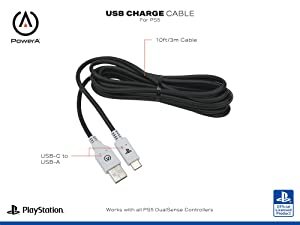 PowerA USB-C Cable for PlayStation 5 PlayStation 5 USB Charging Cable