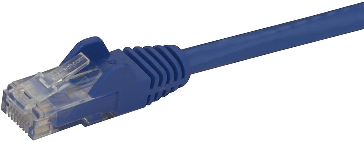 StarTech 6In Blue Cat6 Patch Cable with Snagless Rj45 Connectors, Short Etherne N6patch6inbl Blue 0.5 ft 1 Pack